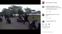 Warga bubarkan paksa ramadan race di Jombang. (Instagram @agoez_bandz4)