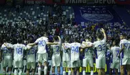 Perayaan pemain Persib Bandung usai mengalahkan Bangkok United di laga AFC Champions League Two. (dok.Persib)