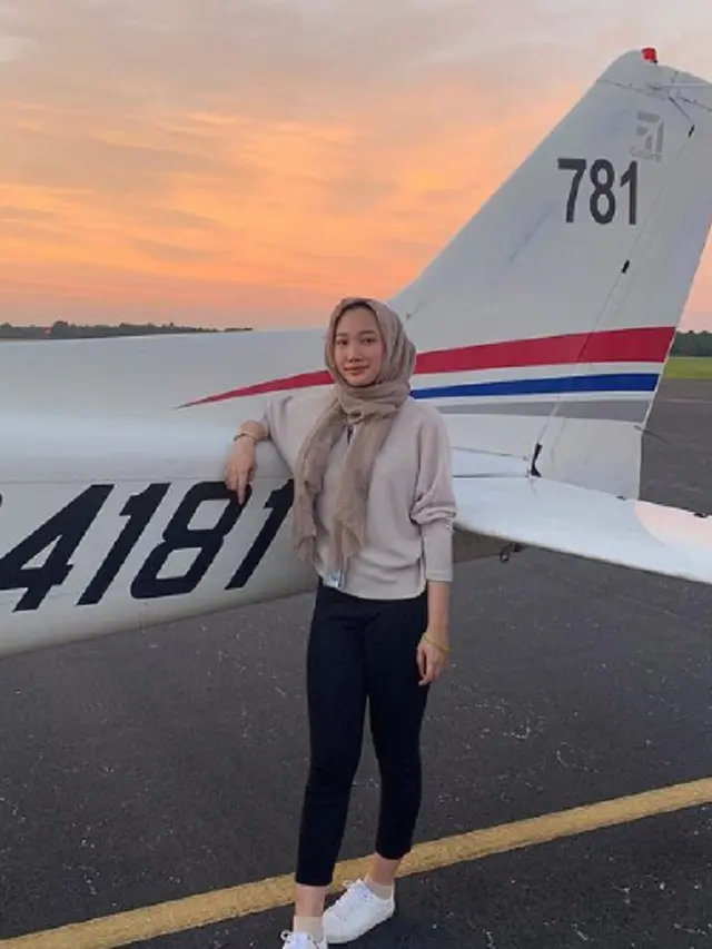 Kisah Perjuangan Shifa Adelia, Gadis Cantik yang Bercita-Cita Jadi Pilot Kini Berhasil Selesaikan 230 Jam Penerbangan