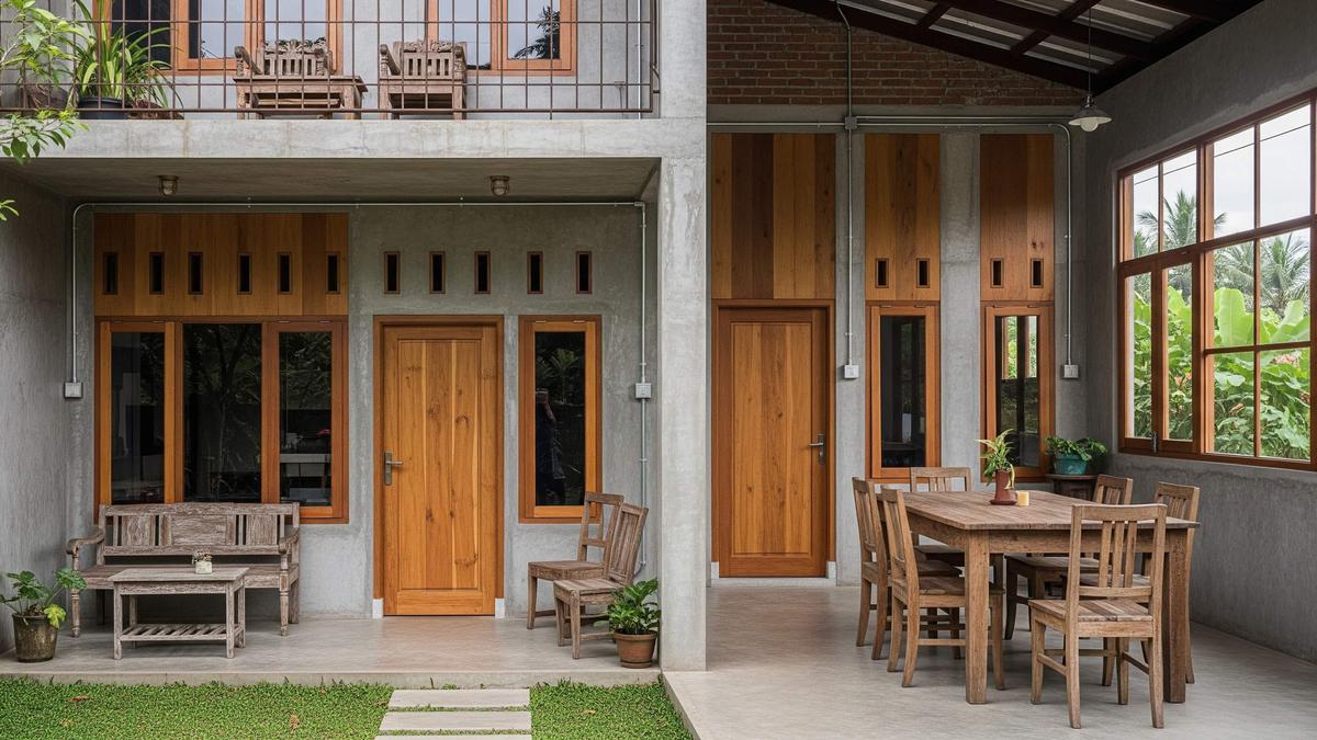 9 Ide Desain Rumah Desa Industrial Sederhana, Estetik, Fungsional, dan Hemat Biaya