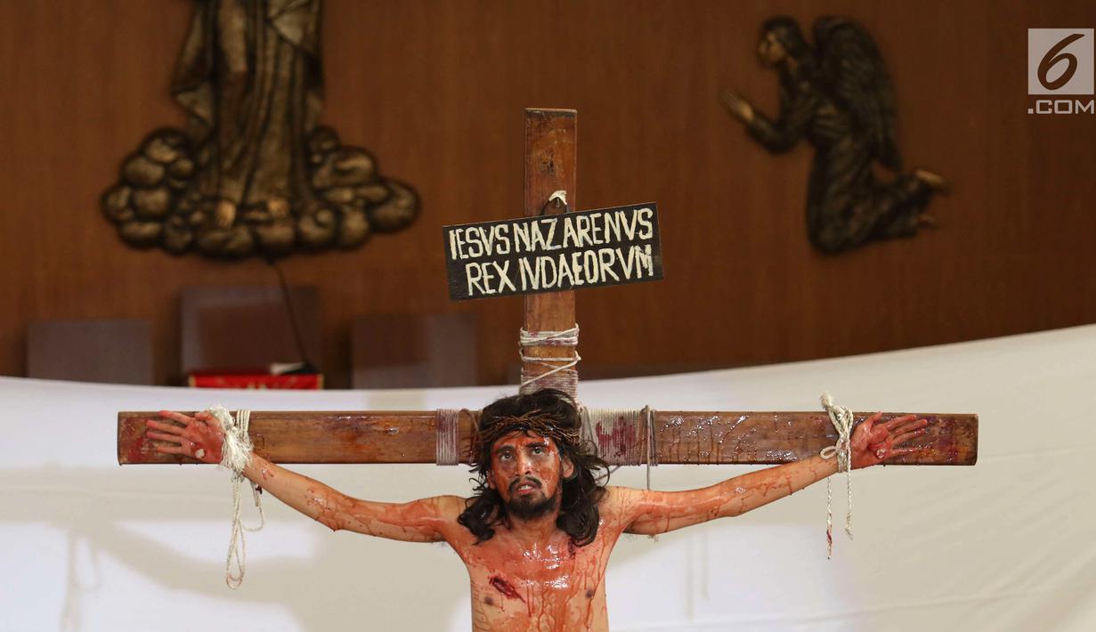 Foto Merenungi Pengorbanan Yesus Melalui Prosesi Jalan Salib News Liputan6 Com