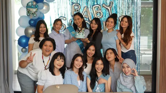 7 Momen Baby Shower Shanju Eks JKT48, Seru Bareng Sahabat