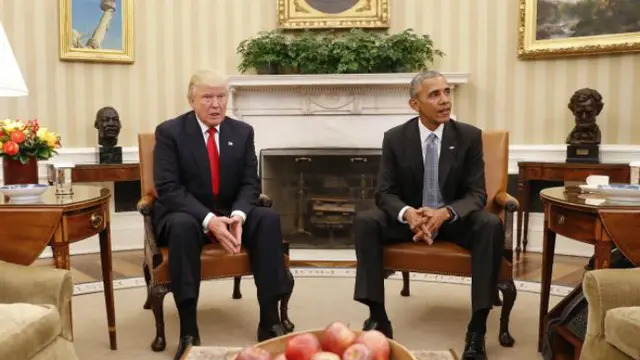 Donald Trump dan Barack Obama