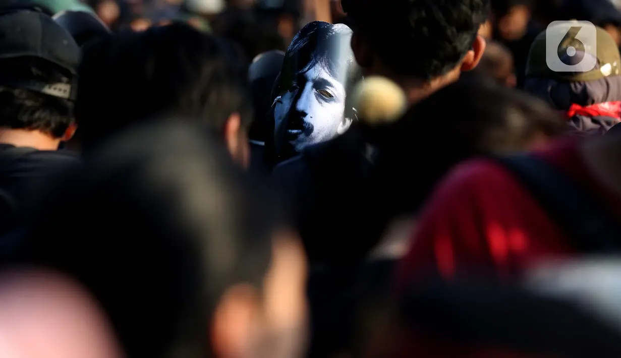 Kali ini, Aksi Kamisan bertepatan dengan momentum peringatan 21 tahun meninggalnya Munir yang dibunuh pada 7 September 2004. (Liputan6.com/Helmi Fithriansyah)