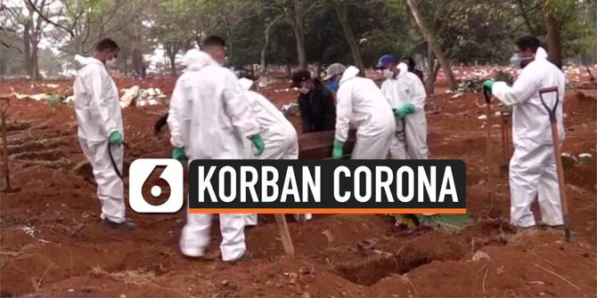 VIDEO: Tak Ada Waktu Berdoa, 12 Jam 62 Pemakaman Korban Corona