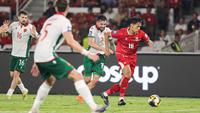 Dony Tri Pamungkas beraksi saat Timnas melawan Bulgaria di final FIFA Series 2026 di SUGBK, Jakarta, Senin (30-3-2026). (Bola.com/Abdul Aziz)