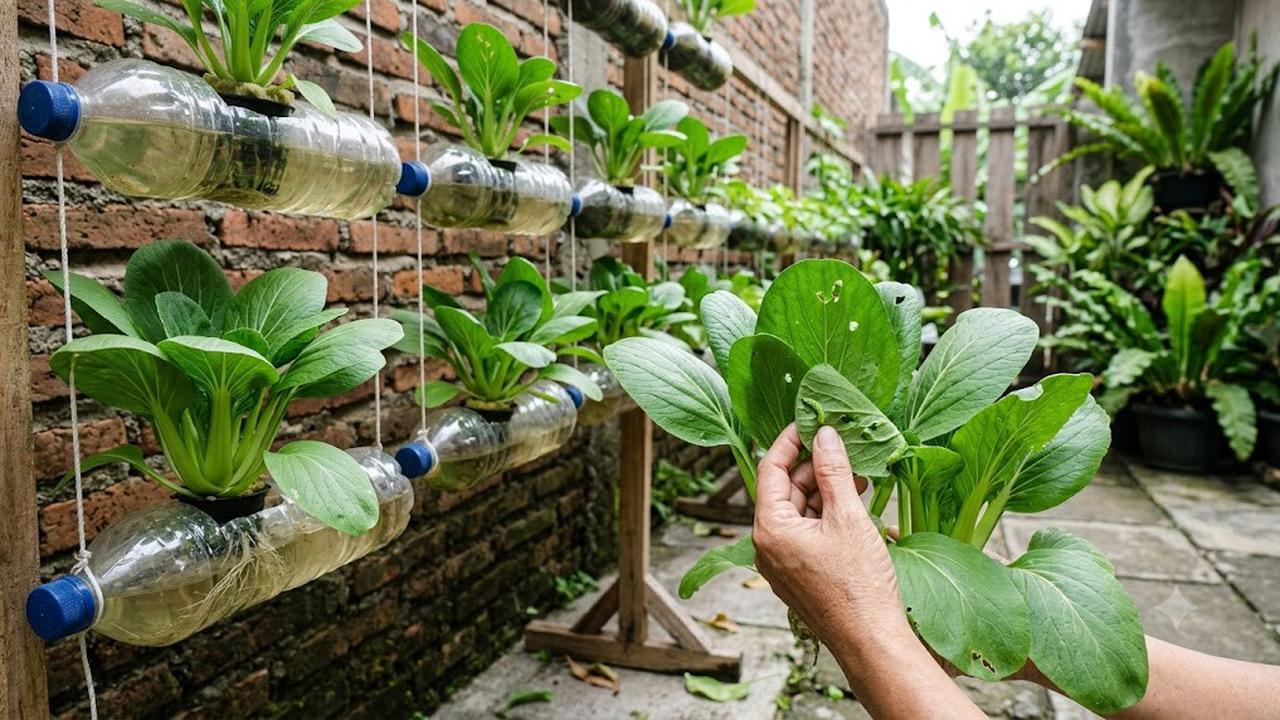 Cara Menanam Pakcoy Hidroponik di Botol Plastik Bekas