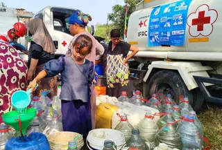 Sejumlah wilayah di Kabupaten Bekasi mulai dilanda kekeringan pada musim kemarau 2026. (Foto: Antara)