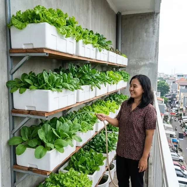 Model Green Wall (Dinding Hijau) (Gemini AI)