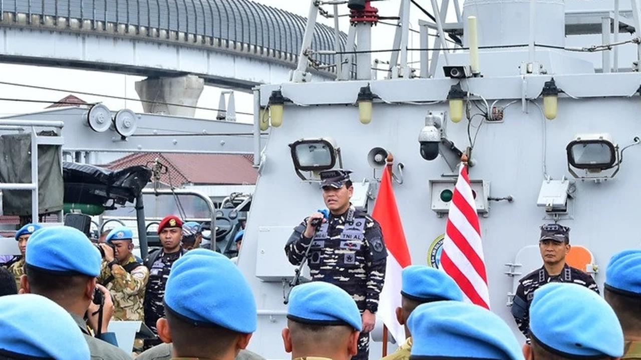 Kepulangan Prajurit TNI AL dari Lebanon