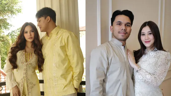 Adu Gaya Serasi Pasutri Seleb Rayakan Lebaran Bareng Pertama Kali, Mahalini Raharja-Rizky Febian hingga Aaliyah Massaid-Thariq Halilintar