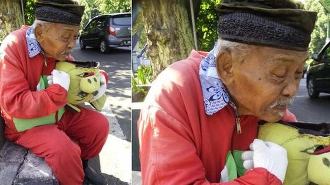 Tak mau nipu lagi, kakek Suaedi bakar kostum Winnie the pooh