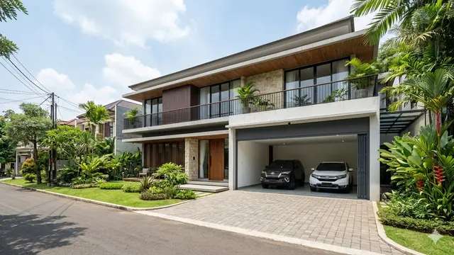 Contoh Gambar Rumah Minimalis 2 Lantai (Foto: Gemini AI)