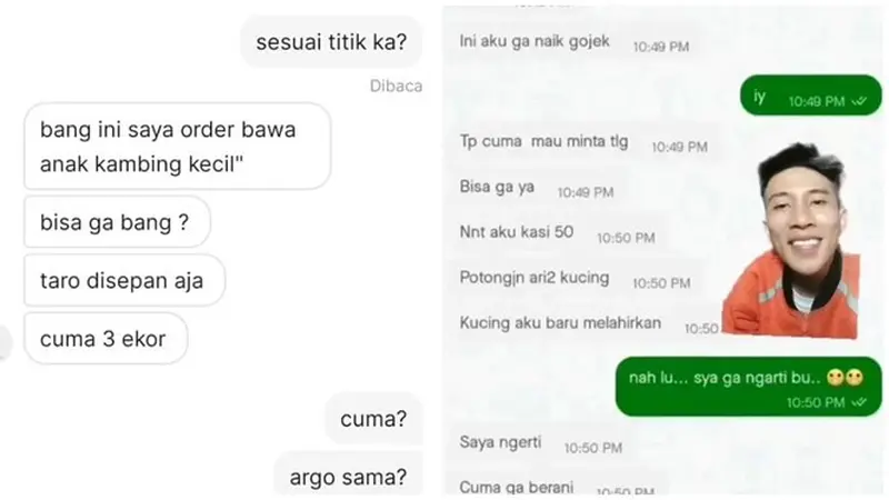 7 Chat Orderan Absurd Penumpang Ojek Online Ini Bikin Geleng Kepala