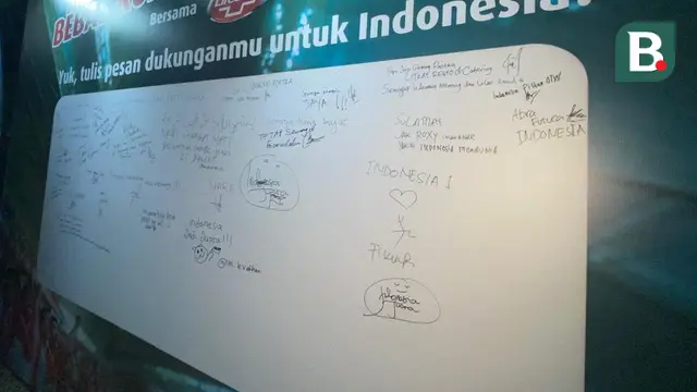 Pesan Dukungan untuk Timnas Indonesia
