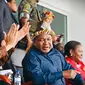 Presiden Joko Widodo atau Jokowi menghadiri undangan Presiden Republik Mozambik, Filipus Nyusi dalam acara pembukaan Festival Budaya Nasional 2023. (Foto: Biro Pers, Media, dan Informasi Sekretariat Presiden).