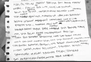 Isi Surat Kepala SPPG yang Tewas Gantung Diri di Parkiran Mal Bandung (Azzura Galexia/Merdeka.com)