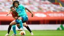 Nathan Ake menjadi salah satu bek tengah termahal di dunia setelah dilabuhkan Manchester City dari Bournemouth. (AFP/Peter Powll/pool)
