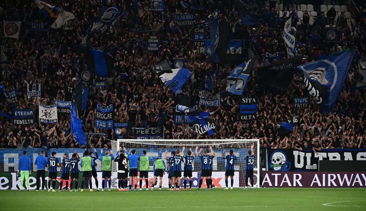 Atalanta dan Arsenal harus berbagi poin usai bermain imbang 0-0. (Isabella BONOTTO/AFP)