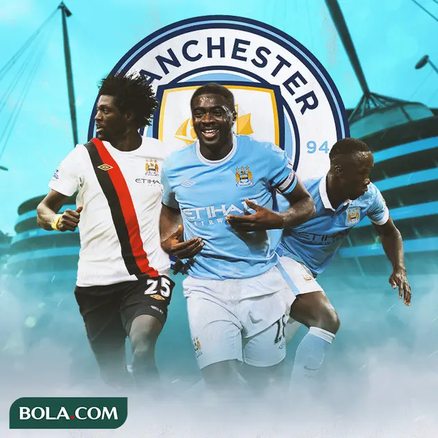 Manchester City - Emmanuel Adebayor, Kolo Toure, Bacary Sagna
