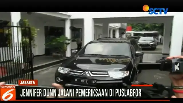 Jennifer Dunn Ditemani Sunan Kalijaga Diperiksa Puslabfor Polri