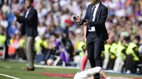 Pelatih Real Madrid Zinedine Zidane (AP Photo/Paul White)
