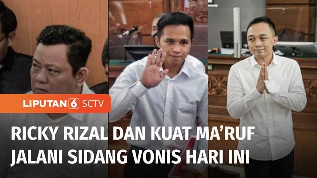 Setelah sidang vonis Ferdy Sambo dan Putri Candrawathi, Pengadilan Negeri Jakarta Selatan menjadwalkan sidang putusan atau vonis mulai hari ini dengan terdakwa Ricky Rizal, Kuat Maruf, dan Richard Eliezer.