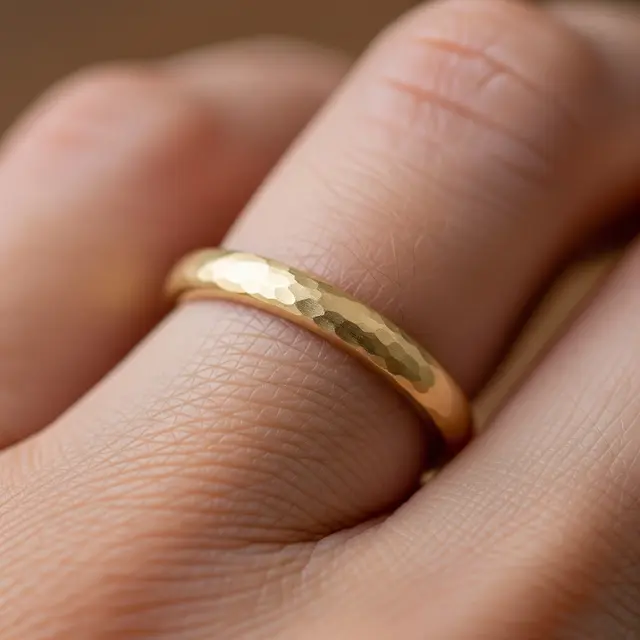 Model Cincin Emas Polos yang Tidak Mudah Turun Harga (AI)