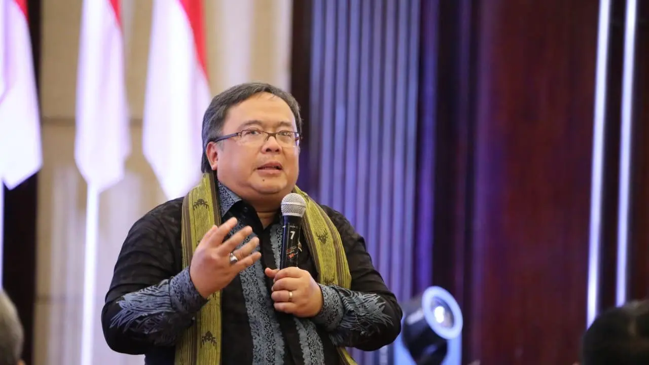 Menteri PPN/Kepala Bappenas Bambang Brodjonegoro membahas ibu kota baru di Balikpapan, Kaltim.