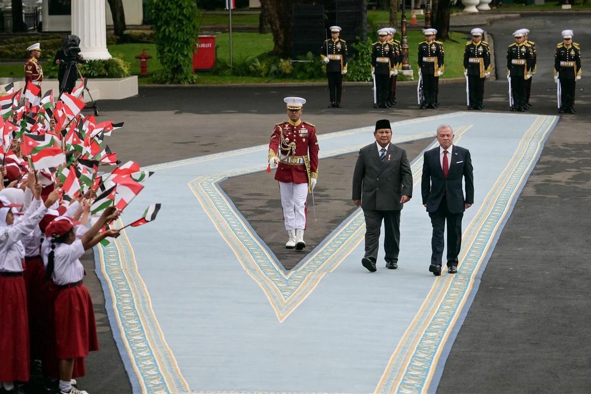 FOTO: Presiden Prabowo Sambut Raja Yordania di Jakarta, Agenda Bilateral Digelar di Istana Merdeka