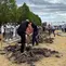 Kompetisi Gali Kubur di Hungaria (Lili Szandelszky via AP)