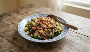 Resep Rujak Daun Singkong Khas Bangka yang Segar dan Pedas