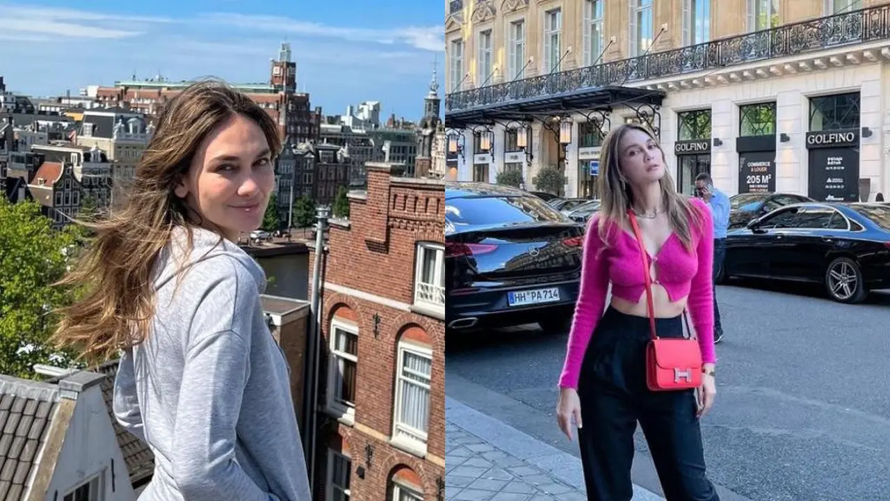 11 Potret Luna Maya Liburan di Amsterdam dan Paris, Tetap Memesona dengan Outfit Casual