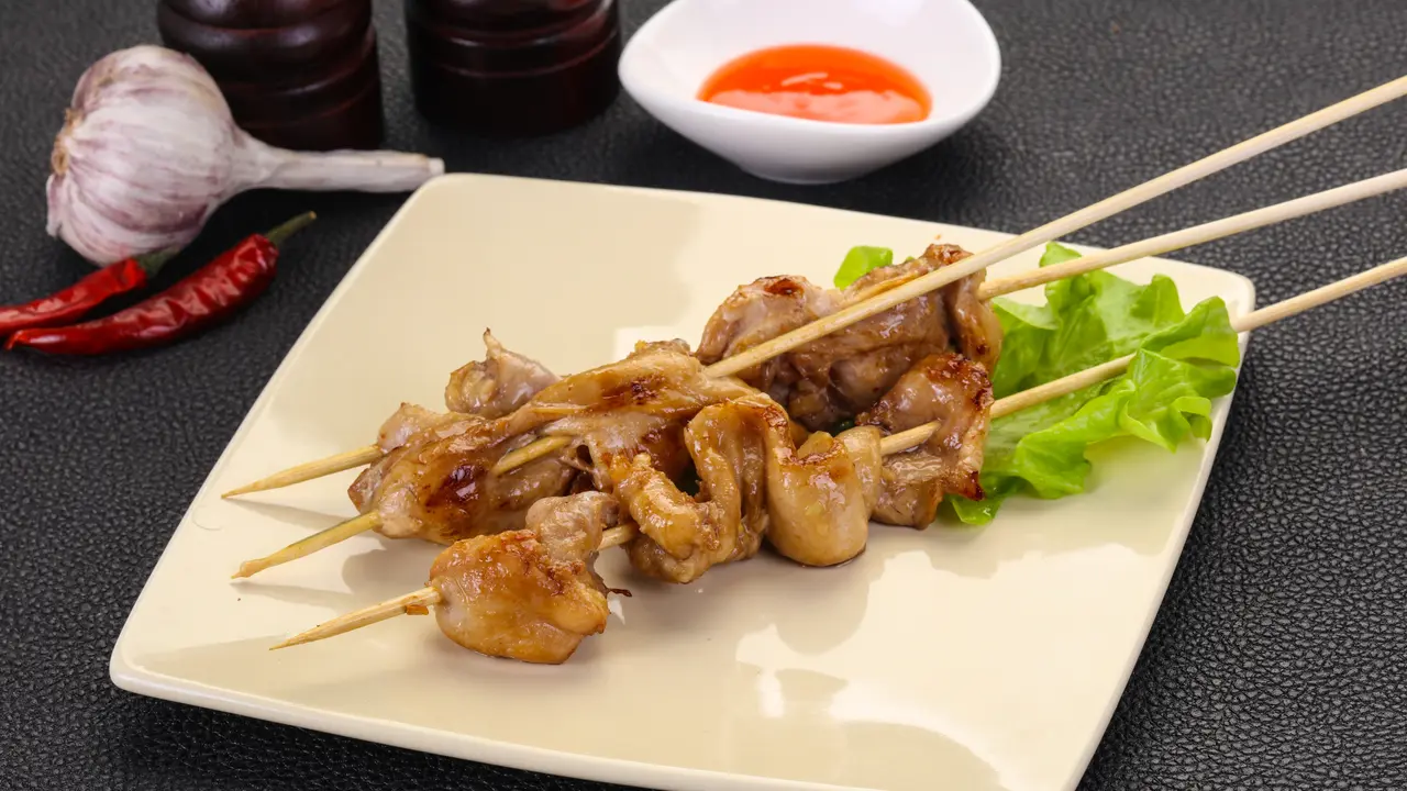 sate kulit ayam