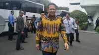 Ketua DPR Bambang Soesatyo bersama pimpinan dan anggota dewan menyambangi Istana Kepresidenan, Senin (23/9/2019). (Merdeka/ Sania Mashabi)