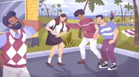 Ilustrasi lucu, tertawa. (Photo created by macrovector on www.freepik.com)