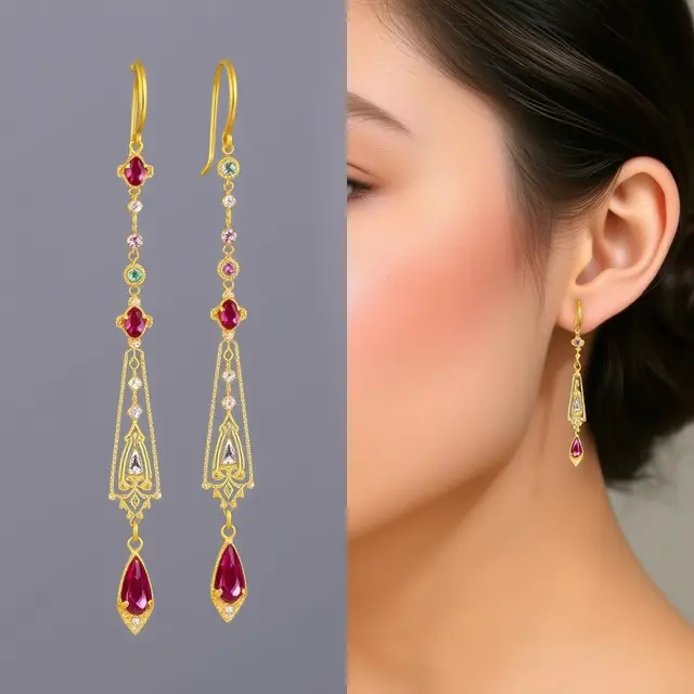 Anting Chandelier Slim