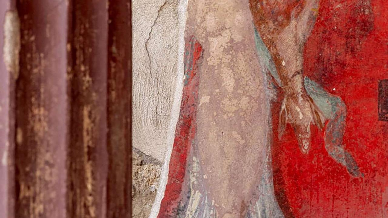 Penemuan lukisan dinding langka di Pompeii