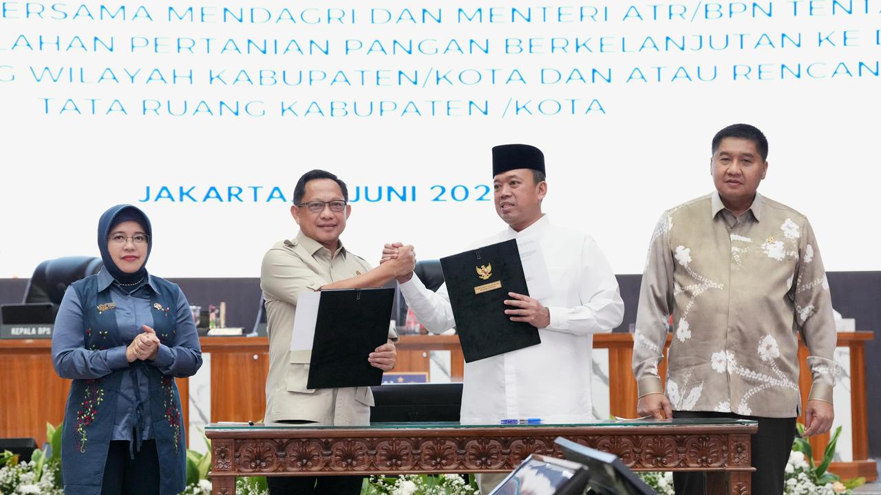 SEB Mendagri dan Menteri ATR/Kepala BPN Jadi Pedoman Pelindungan Lahan Pertanian Pangan Berkelanjutan
