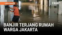 Air Naik Tengah Malam! Puluhan Rumah di Pasar Minggu Terendam Banjir