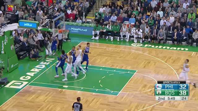 Kyrie Irving bawa Boston Celtics bungkam Philadelphia 76ers dengan skor 108-97.