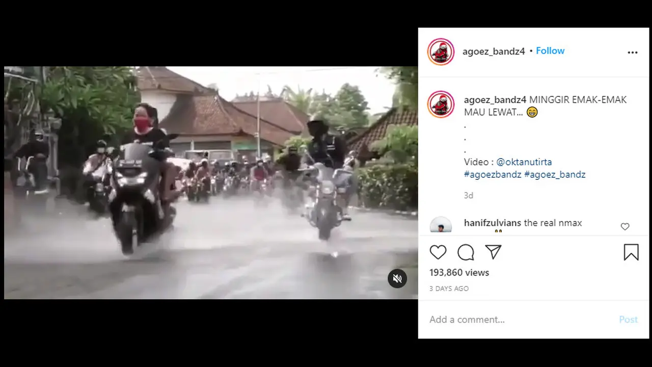 Emak-emak melibas banjir (@ agoez_bandz4)