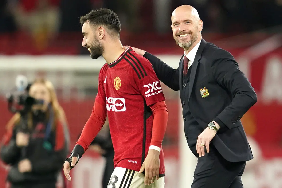 Erik ten Hag dan Bruno Fernandes