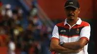 Lulut Kistono antusias menyongsong laga Persinga kontra Persebaya di babak 32 Besar Piala Indonesia 2018. (Bola.com/Gatot Susetyo)