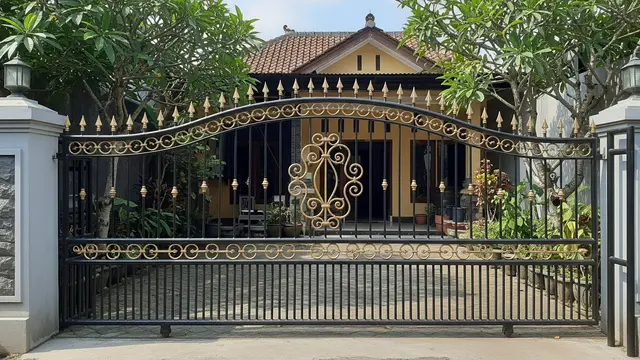 9 Desain Pagar Besi Tempa Klasik tapi Aman dari Pencuri