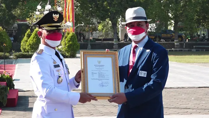 Wahyana, Wasit Bulutangkis Olimpiade Tokyo 2020 Asal Gunungkidul Dapatkan Penghargaan dari Bupati