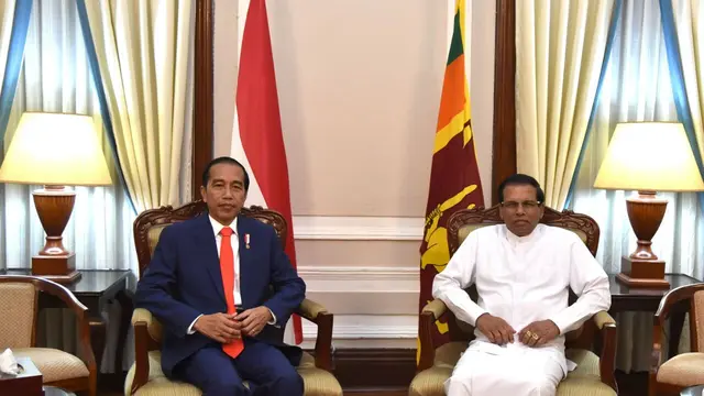 Presiden RI Joko Widodo bersama dengan Presiden Sri Lanka Maithripala Sirisena (24/1/2018) di Colombo (sumber: Sekretartiat Presiden RI)