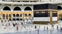 Muslim mulai ritual Haji 2021 pada 17 Juli 2021. (Twitter @reasahaharamain)