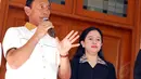 Kunjungan Wiranto ke kediaman Megawati untuk menyampaikan Hanura resmi berkoalisi dengan PDIP. Jakarta, Sabtu (17/5/2014) (Liputan6.com/Miftahul Hayat)