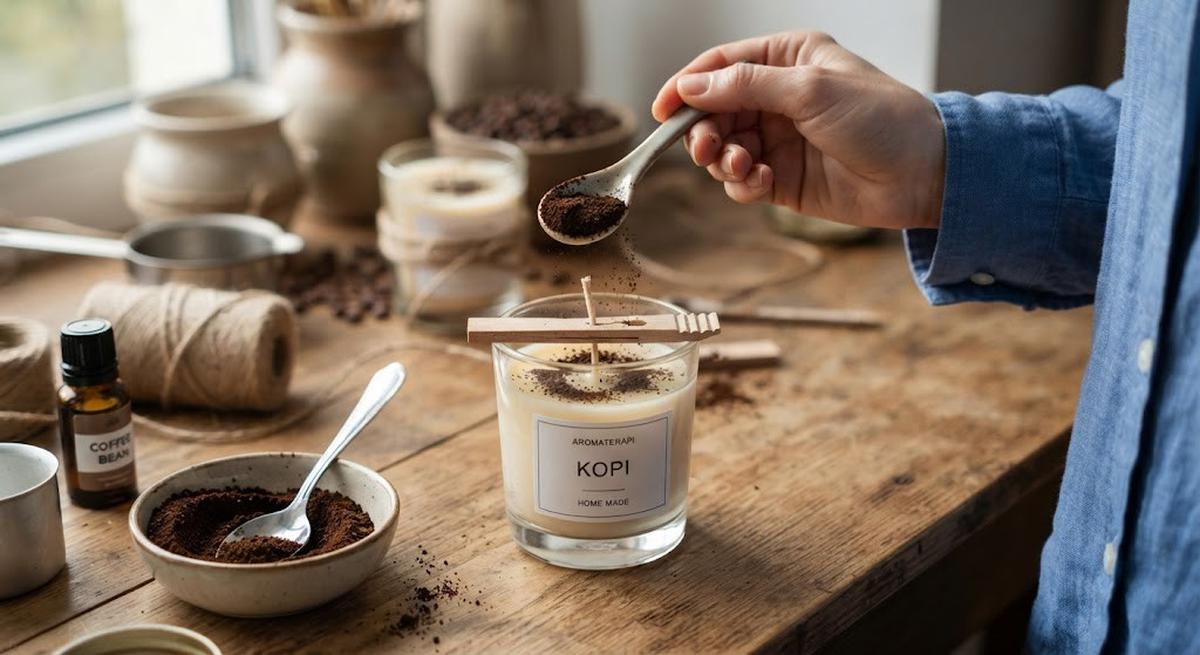 Cara Membuat Lilin Aromaterapi dari Ampas Kopi, Ide DIY yang Mudah Dicoba